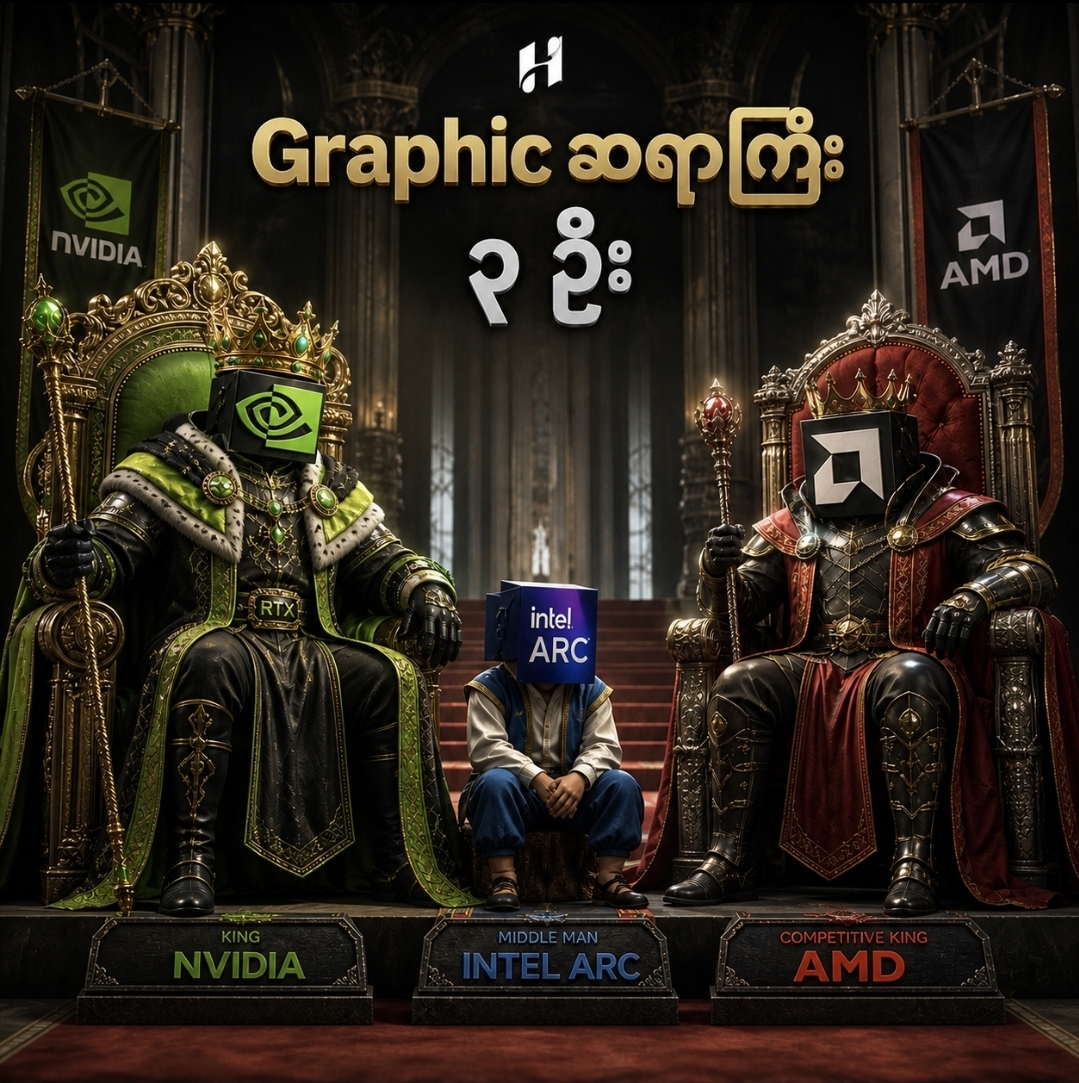 Discrete GPU မှာ မင်းမူနေတဲ့ ထိပ်သီး Company 3 ခု